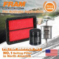 Fram Oil Air Fuel Filter Service Kit for Ford Telstar AX AY V6 2.5L Petrol