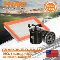 Fram Oil Air Fuel Filter Service Kit for Subaru Forester SG9 Impreza WRX 168kW