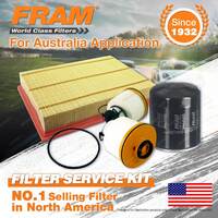 Fram Oil Air Fuel Filter Service Kit for Toyota Hilux GUN122R GUN125R GUN126R