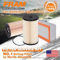 Fram Oil Air Fuel Filter Service Kit for Audi A3 8P TDI 4cyl Engine BLS BMN