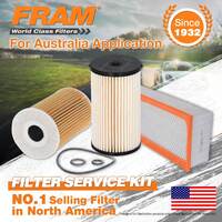 Fram Oil Air Fuel Filter Service Kit for Volkswagen Tiguan Eos Cc Caddy