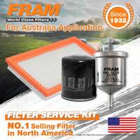 Fram Oil Air Fuel Filter Service Kit for Nissan Pulsar N14 GLi Q N15 S13