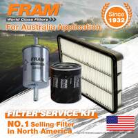 Fram Oil Air Fuel Filter Service Kit for Holden Frontera MX Rodeo TF TFR2 R9