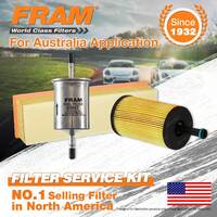 Fram Oil Air Fuel Filter Service Kit for Citroen Berlingo Van C2 VTR VTS C3