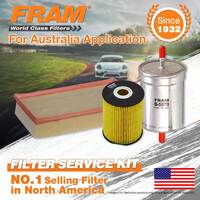 Fram Oil Air Fuel Filter Service Kit for Volkswagen Multivan Transporter T5