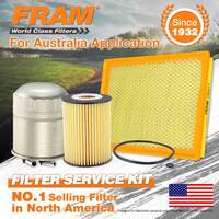 Fram Oil Air Fuel Filter Service Kit for Jeep Commander XH Grand Cherokee WH