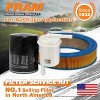 Fram Oil Air Fuel Filter Service Kit for Nissan 180B 240C 260C Skyline Stanza