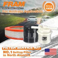 Fram Oil Air Fuel Filter Service Kit for Mazda 626 CB2MS B2000 1981-1987