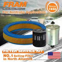 Fram Oil Air Fuel Filter Service Kit for Holden Astra LD Camira JD