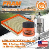 Fram Oil Air Fuel Filter Service Kit for Holden Berlina Calais Commodore VT VTII