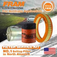 Fram Oil Air Fuel Filter Service Kit for Holden Berlina Calais Commodore VL