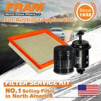 Fram Oil Air Fuel Filter Service Kit for Mazda B2600 Bravo UNY06 UFY06 Mpv LV