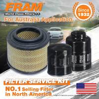 Fram Oil Air Fuel Filter Service Kit for Ford Ranger PJ WE-AT PK WL-AT