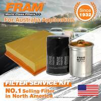 Fram Oil Air Fuel Filter Service Kit for Audi A4 B6 1.8T Rs4 B5 2.7T Twin Qt