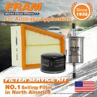 Fram Oil Air Fuel Filter Service Kit for Renault Scenic 2WD RX4 4WD F4R740