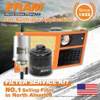 Fram Oil Air Fuel Filter Service Kit for Volkswagen Polo 6R 9N BUD