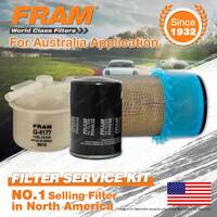 Fram Oil Air Fuel Filter Service Kit for Toyota Hiace YH50 YH51 YH53 SWB