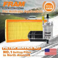 Fram Oil Air Fuel Filter Service Kit for Audi A3 8P TT 8J Qt TFSI 4cyl