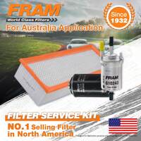 Fram Oil Air Fuel Filter Service Kit for Volkswagen Eos 1F TSI Golf Mk Jetta