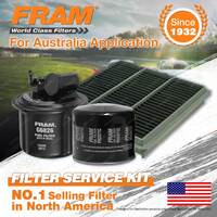 Fram Oil Air Fuel Filter Service Kit for Honda Civic EG D16A8 EH Crx EG