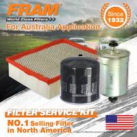 Fram Oil Air Fuel Filter Service Kit for Audi A4 B6 2.4 07/2001-2005