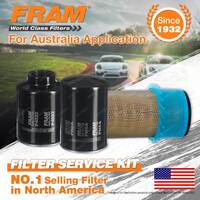 Fram Oil Air Fuel Filter Service Kit for Toyota Hiace LH51 SWB LH61 LH71 LWB