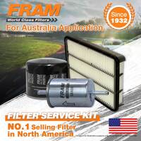 Fram Oil Air Fuel Filter Service Kit for Holden Frontera Jackaroo UBS25 Rodeo TF