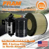 Fram Oil Air Fuel Filter Service Kit for Toyota Landcruiser FZJ70 FZJ75 80 LWB