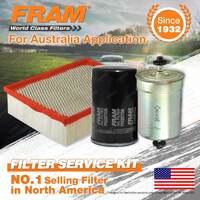 Fram Oil Air Fuel Filter Service Kit for Audi A4 B7 03/2005-03/2008