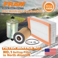 Fram Oil Air Fuel Filter Service Kit for BMW 318I E36 02/1994-08/1998