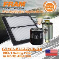 Fram Oil Air Fuel Filter Service Kit for Daewoo Lanos A16DMS 09/1997-2003