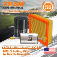 Fram Oil Air Fuel Filter Service Kit for Ford Explorer US 01/2000-10/2001