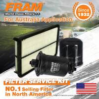 Fram Oil Air Fuel Filter Service Kit for Holden Apollo JP 5S-FE 09/1995-1997