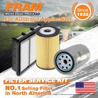 Fram Oil Air Fuel Filter Service Kit for Hyundai I30 FD 02/2008-04/2012