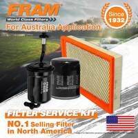 Fram Oil Air Fuel Filter Service Kit for Mazda 626 GE 01/1992-12/1997