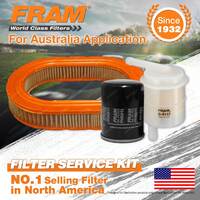 Fram Oil Air Fuel Filter Service Kit for Mitsubishi Nimbus UA 05/1984-11/1985