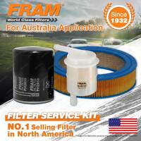 Fram Oil Air Fuel Filter Service Kit for Nissan 280C P330 03/1978-1979