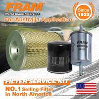 Fram Oil Air Fuel Filter Service Kit for Nissan Urvan E24 Z24S 02/1987-1993