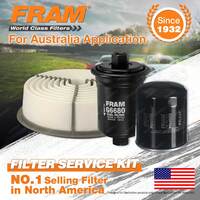 Fram Oil Air Fuel Filter Service Kit for Toyota 4 Runner VZN130 10/1990-1996