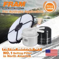 Fram Oil Air Fuel Filter Service Kit for Toyota Corolla AE95R 09/1990-1994