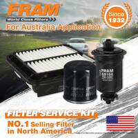 Fram Oil Air Fuel Filter Service Kit for Toyota Paseo EL44R 07/1991-1996