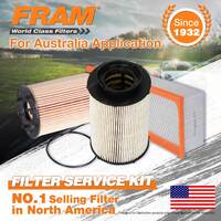 Fram Oil Air Fuel Filter Service Kit for Volkswagen Jetta 1K 01/2011-2012