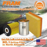 Fram Oil Air Fuel Filter Service Kit for Volkswagen Passat 3B 05/2003-2004