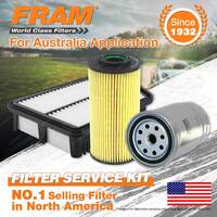 Fram Oil Air Fuel Filter Service Kit for Hyundai Ix35 LM 4cyl Turbo Diesel D4HA