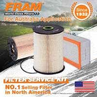 Fram Oil Air Fuel Filter Service Kit for Audi A3 8P 2.0 TDI 4cyl Engine CBBB BKD