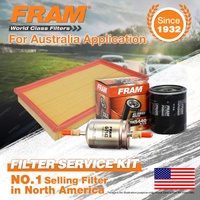 Fram Oil Air Fuel Filter Service Kit for Holden Vectra JR X25XE JS C20SEL C22SEL