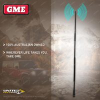 GME 820mm Mobile UHF/Vhf Digital TV Antenna - Black Fibreglass Whip AE-SS3001