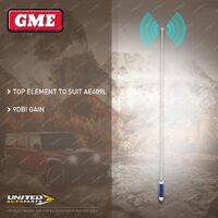 GME 9DBI Top Element & Coil Whip - Suit Ae409L 830mm/1230mm Fold Down SS Antenna