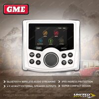 GME Bluetooth AM / FM Marine Stereo with 2.7" TFT LCD display - White