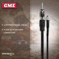 GME 4.5m RG58 Coaxial Cable Auto Antenna Lead Assembly - Suit AEM-SS4